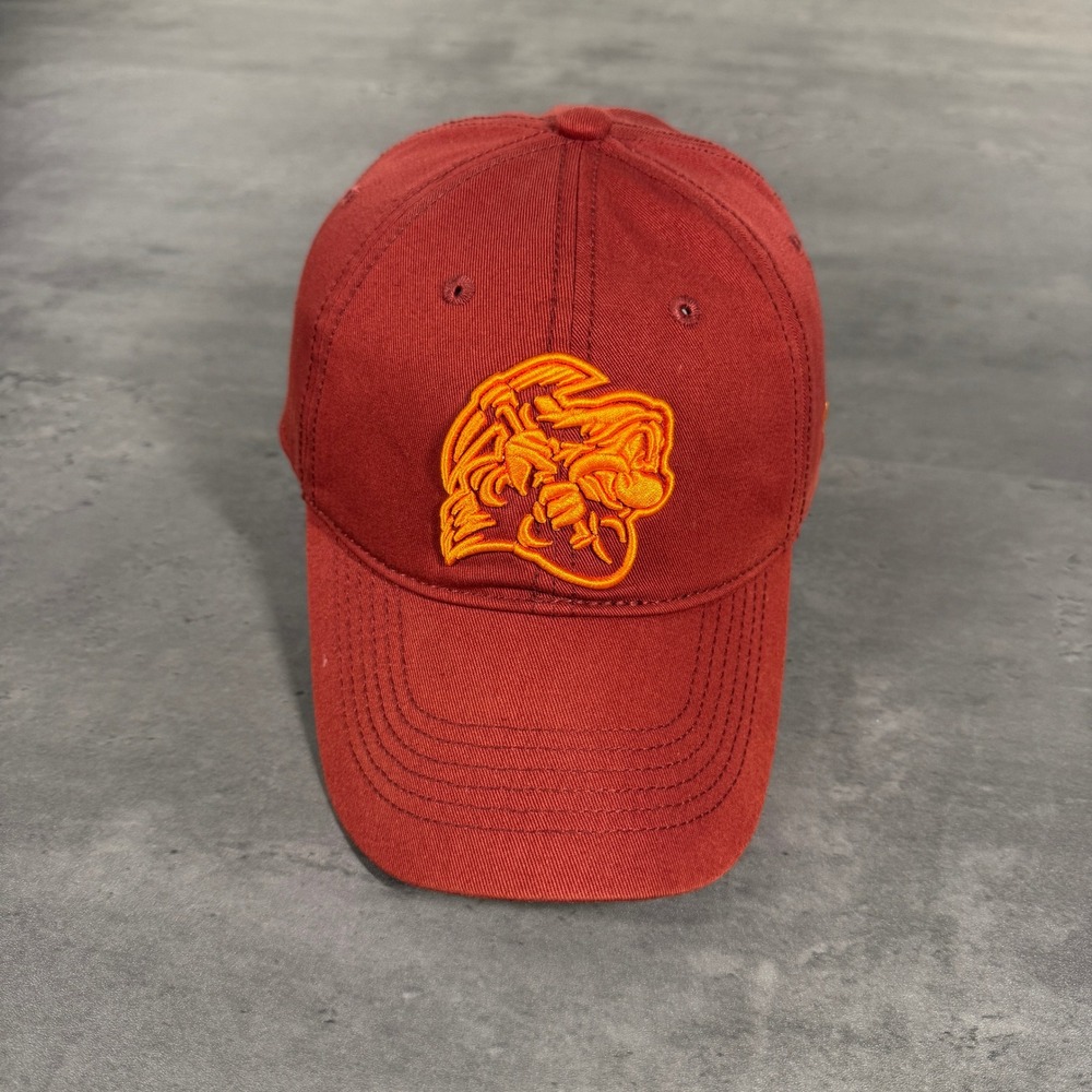 Disney Parks Grumpy Miner Baseball Hat Mens Burgundy Red‎ 37 Embroidered Dad Cap